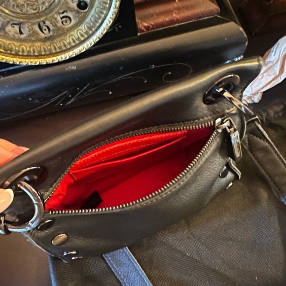 Hammitt Black Crossbody Bag with gun metal hardware Accents - Picture 11 of 13